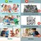 Dinosaur Toys for 3 4 5 6 7 8 Year Old Boys, Kids Take Apart STEM Construction Building Kids Toys with Electric Drill, Party Christmas Birthday Gifts Boys Girls